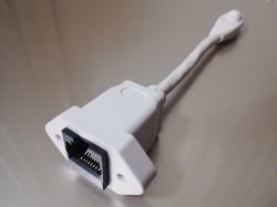 【LANパネルマウントケーブル】LANアダプタ    CAT6（オス-メス、パネルマウント型ケーブルタイプ）