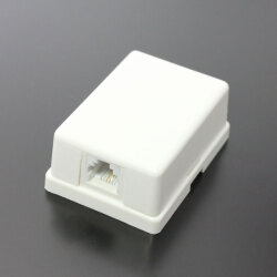 モジュラー用ローゼット 　6極2芯(6P2C)　 1ポート