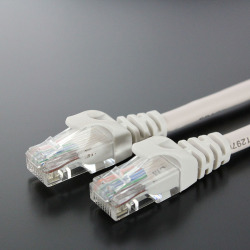カテゴリ ６ LANケーブル    UTP ストレート結線（より線、ライトグレー）