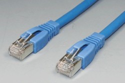 カテゴリ ６ LANケーブル    STP（FTP） ストレート結線（シールド、より線、ブルー）
