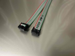 MILソケットケーブル    10pin フラットケーブル（メス－メス、ストレート結線）　　MIL10芯　0.2ｍ　0.5ｍ　1ｍ