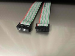 MILソケットケーブル    16pin フラットケーブル（メス－メス、ストレート結線）　　MIL16芯　0.2ｍ　0.5ｍ