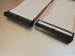 MILソケットケーブル    40pin フラットケーブル（メス－メス、ストレート結線）　0.1ｍ　0.2ｍ　0.3ｍ　0.5ｍ