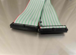 MILソケットケーブル    40pin フラットケーブル（メス－メス、ストレート結線）　　MIL40芯　0.2ｍ　0.5ｍ　1ｍ