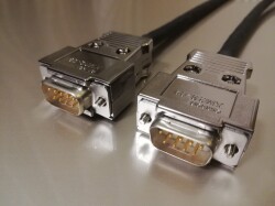 耐屈曲ロボット Dsubケーブル    9pin 丸ケーブル（オス－オス、♯4-40ショートネジ）
