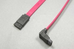 SATA 2.0ケーブル   　コネクタタイプ：片側ストレート型／片側 L型（順方向）