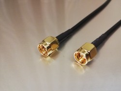 50オーム同軸ケーブル　SMA同軸ケーブル　両側オス （MIL規格RG-174電線タイプ、JIS規格1.5D-2V相当）