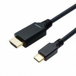 USB Type-C→HDMI変換ケーブル　USB Type-Cオス　HDMIオス　変換ケーブル