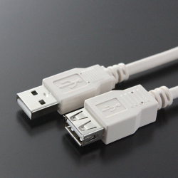 USB2.0ケーブル    Aコネクタ オス－Aコネクタ メス＜延長用＞　（ライトグレー）