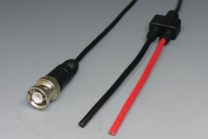 50オーム同軸ケーブル Bncオス リード線分岐タイプ Mil規格rg 174電線タイプ