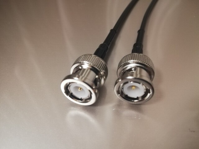 50オーム同軸ケーブル BNCオス－BNCオス （両側ストレート型端子、MIL規格RG174Uケーブル） BNCオスメス - BNCオス直角HD-SDIケーブルRG316 RF同軸同軸アンテナピグテールジャンパー50オームBNCコネクタア