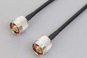 Ruiting Store 15/50cm 1/2/3/5/10/15/20/30/50m RG58同軸ケーブル Nオス→NタイプオスコネクタRG58テストジャンパーパッチ同軸ケーブル(18M)