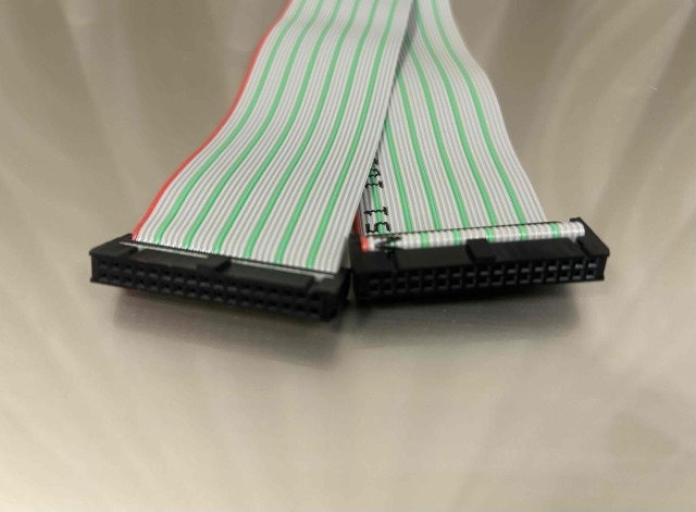 MILソケットケーブル 34pin フラットケーブル（メス－メス、ストレート