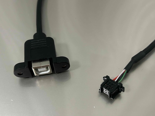 ケーブルダイレクト】USB2.0ケーブル パネルマウンケーブル の特注製作