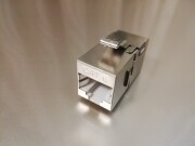 LAN中継アダプタジャック CAT6 ストレート結線 スナップイン取付筒型 （パネル取付、シールドタイプ）