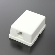 モジュラー用ローゼット 　6極2芯(6P2C)　 1ポート