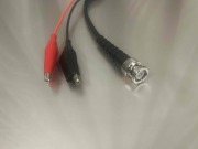 50オーム同軸ケーブル BNCオス－2Aワニ口タイプ （MIL規格RG-58AU同軸ケーブル、JIS規格3D-2V相当）