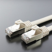 カテゴリ ５E LANケーブル    STP（FTP） ストレート結線（シールド、より線、ライトグレー）