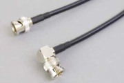 75オーム同軸ケーブル    BNCオス－BNCオス （片側Ｌアングル型－片側ストレート型、JIS規格3C-2V電線タイプ）