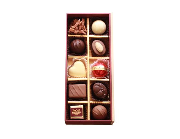 カカオロマンスおすすめのプラリネチョコレートの詰め合わせ