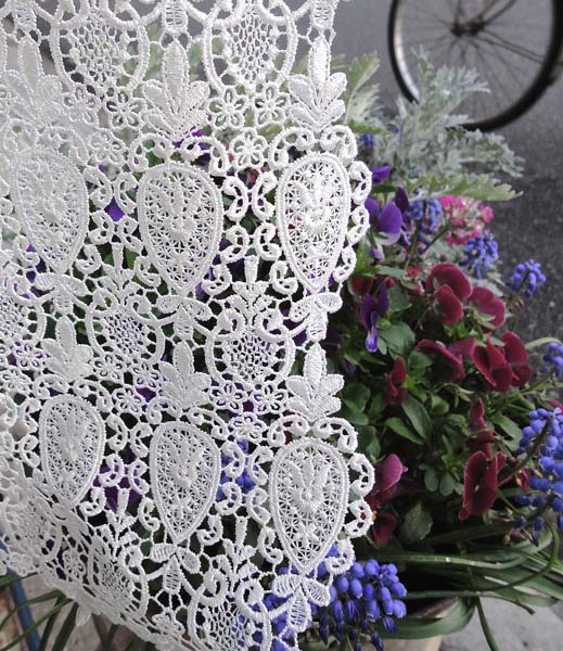 細幅【縦60cm　細窓　縦長用】絶賛！綺麗！真っ白ギュピール 『カフェカーテン』クラシカル*セミロング