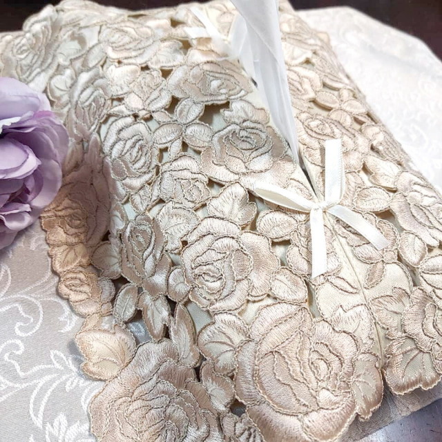 ティッシュカバー 希望の花言葉 ゴールドローズ ティッシュケース