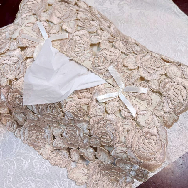 ティッシュカバー 希望の花言葉 ゴールドローズ ティッシュケース