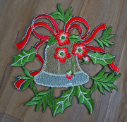 クリスマスを楽しく彩る『ドイリー』ベル柄　コースター