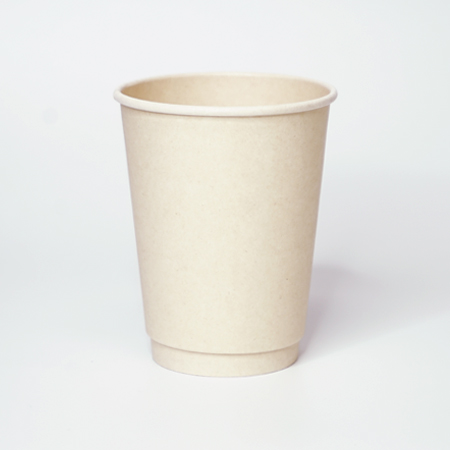 PLAバガスカップ DW 12oz ナチュラルCG BPI