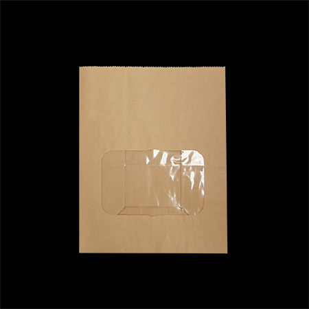 ルックバッグ No.4S 茶無地 100枚［201028］ カフェグッズ