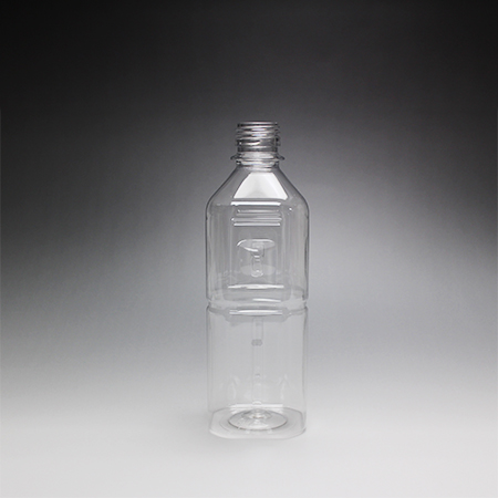 ペットボトル490ml角 キャップ付き