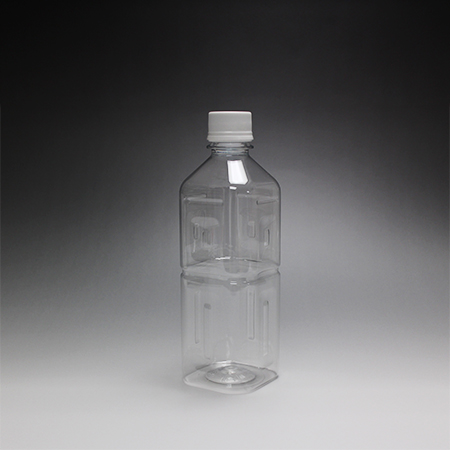 ペットボトル490ml角 キャップ付き