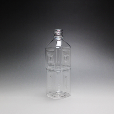 ペットボトル490ml角 キャップ付き