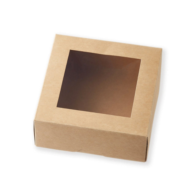 窓付ランチボックス13-13未晒無地［200022］