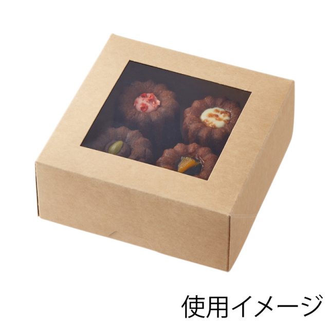 窓付ランチボックス13-13未晒無地［200022］