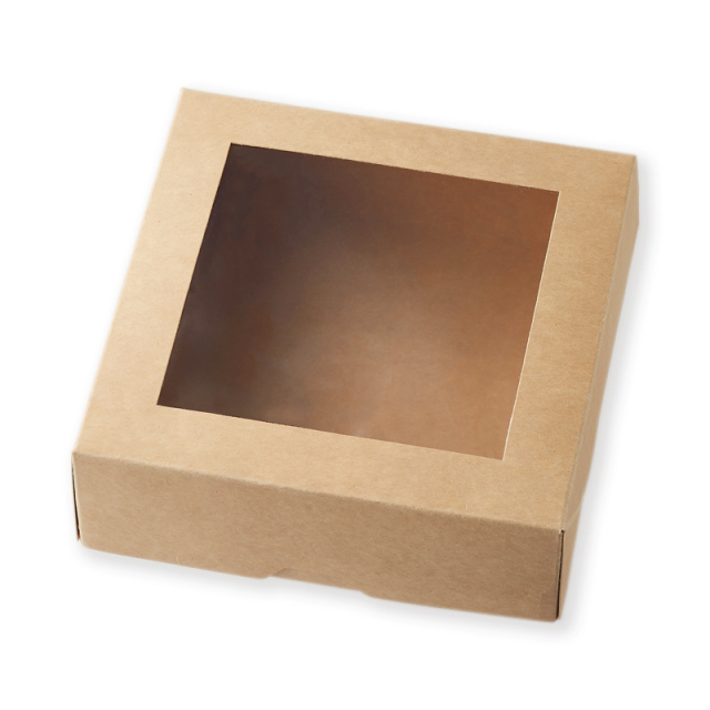 窓付ランチボックス16-16未晒無地［200023］