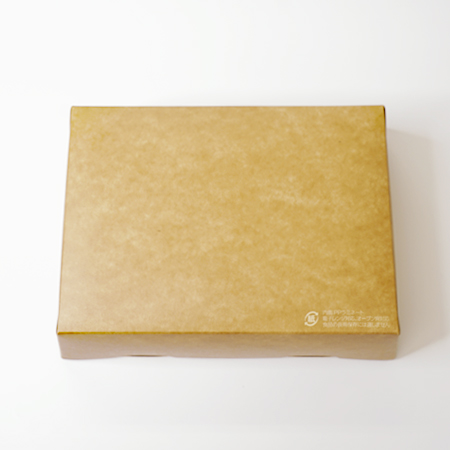 窓付きランチボックス(L)クラフト