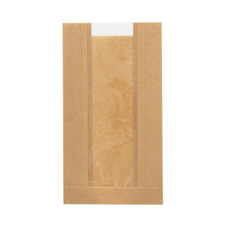 NF窓付耐油ガゼットパック　中　未晒し［202002］