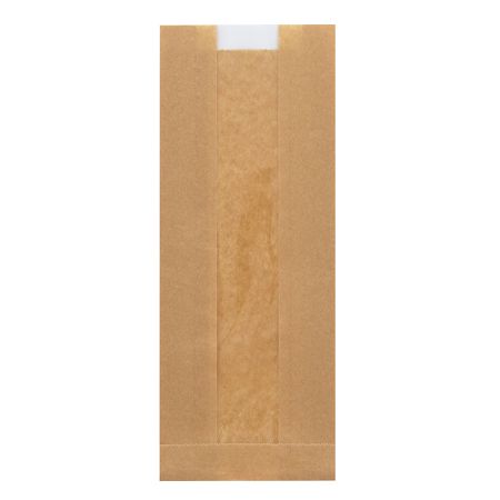 NF窓付耐油ガゼットパック　 ロング　未晒し［202004］