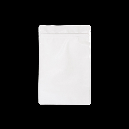 スタンドチャック袋バルブ付250g用 白マット（R-PET）［202008］