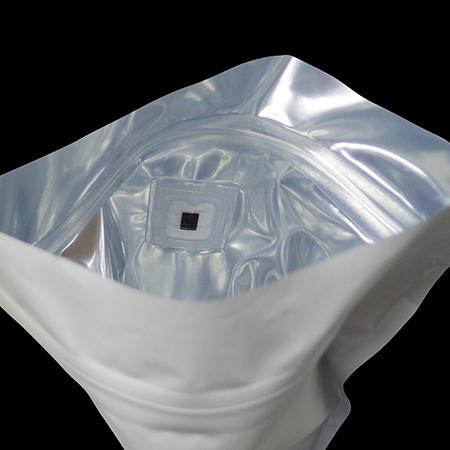 スタンドチャック袋バルブ付250g用 白マット（R-PET）［202008］