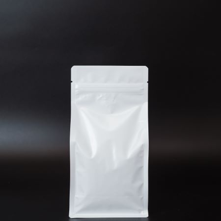 ボックスパウチ バルブ付200g用 白マット［210048］
