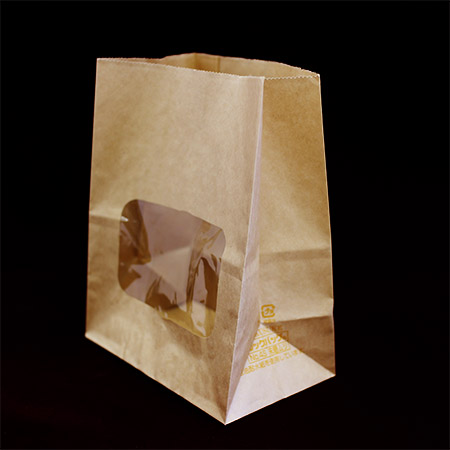 ルックバッグ　No.4S 茶無地 100枚［300051］