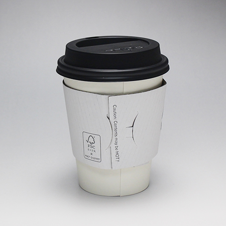 カップスリーブ組み(白) 森林認証紙