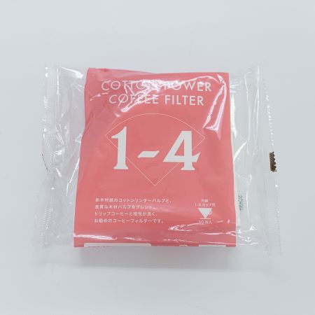円錐コットンパワーフィルターM(1-4cup)COT411 60枚入［530041］