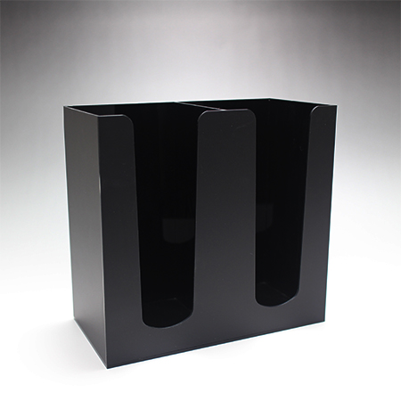 CGアクリル２連リッド＆カップスタンド　ブラック［610114］