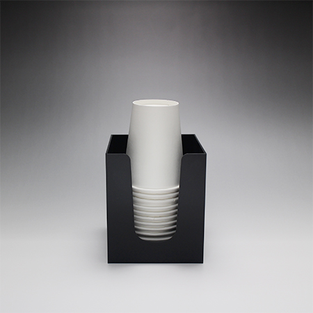 CGアクリルショートリッド＆カップスタンド　ブラック［610117］