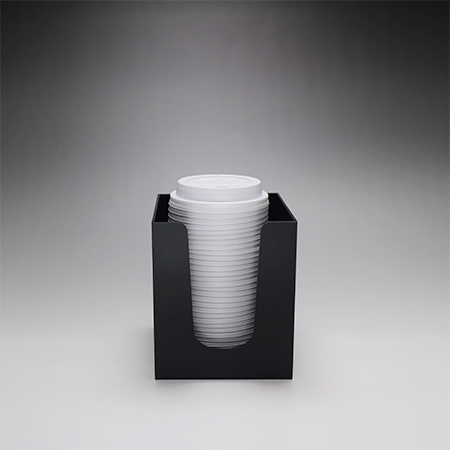 CGアクリルショートリッド＆カップスタンド　ブラック［610117］