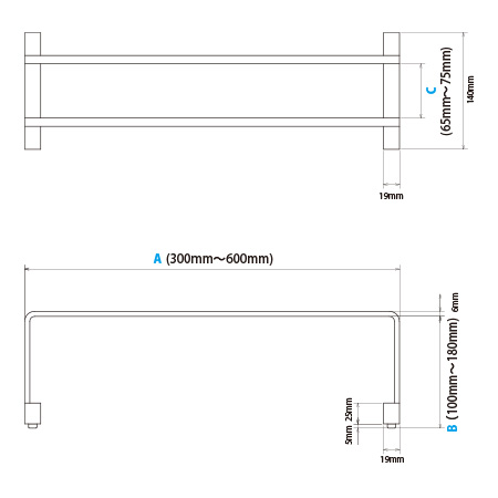 NPSコーヒードリッパースタンドライト サイズ