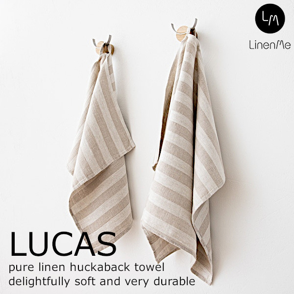 リネンミー LinenMe リネン ハンドタオル ルーカス ナチュラル キッチンクロス 布巾